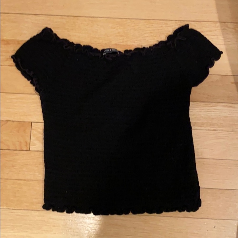 brandy melville off the shoulder top